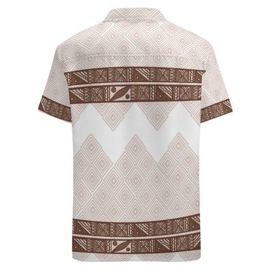 Chemise hévi blanc imprimée gatu