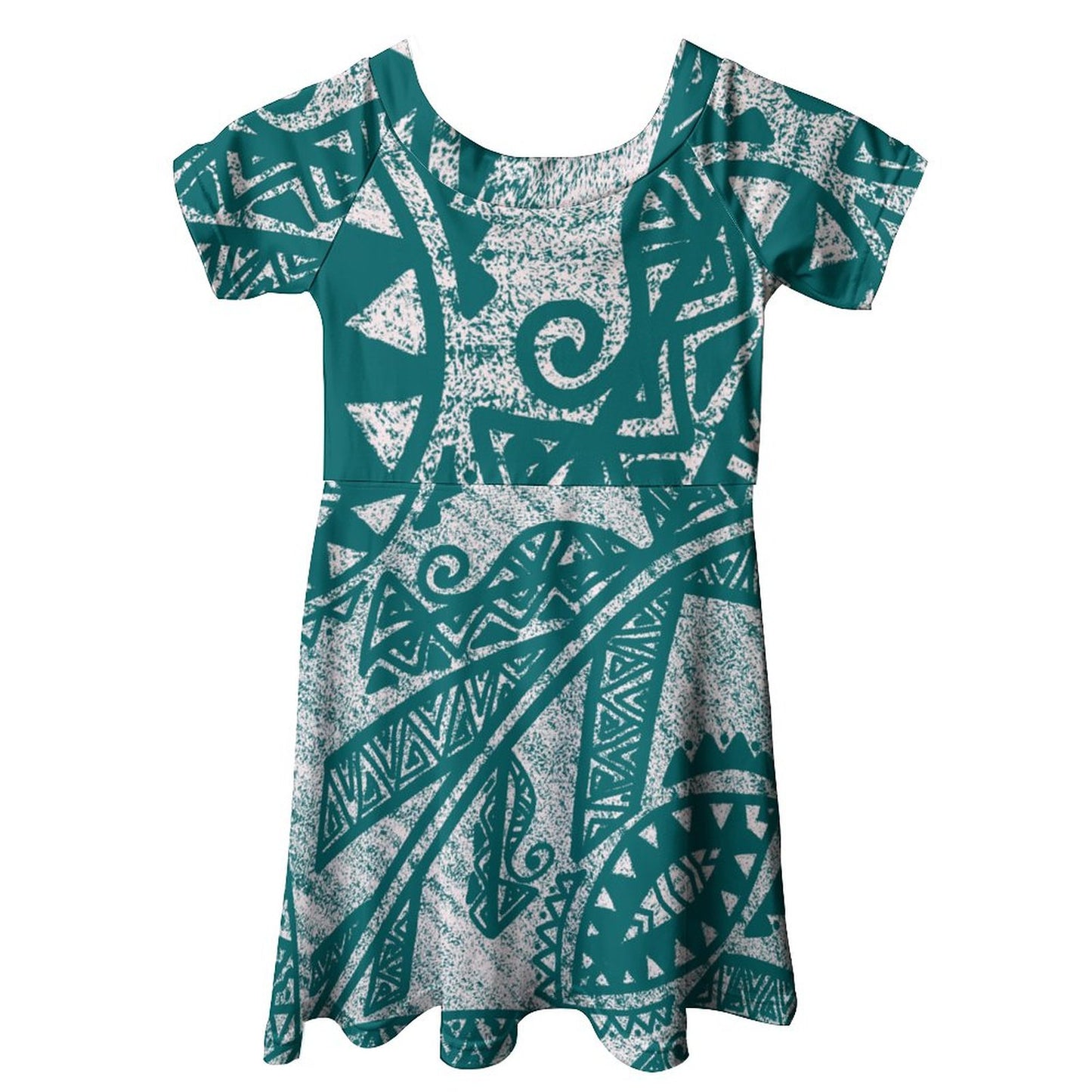 Robe laa imprimée vert