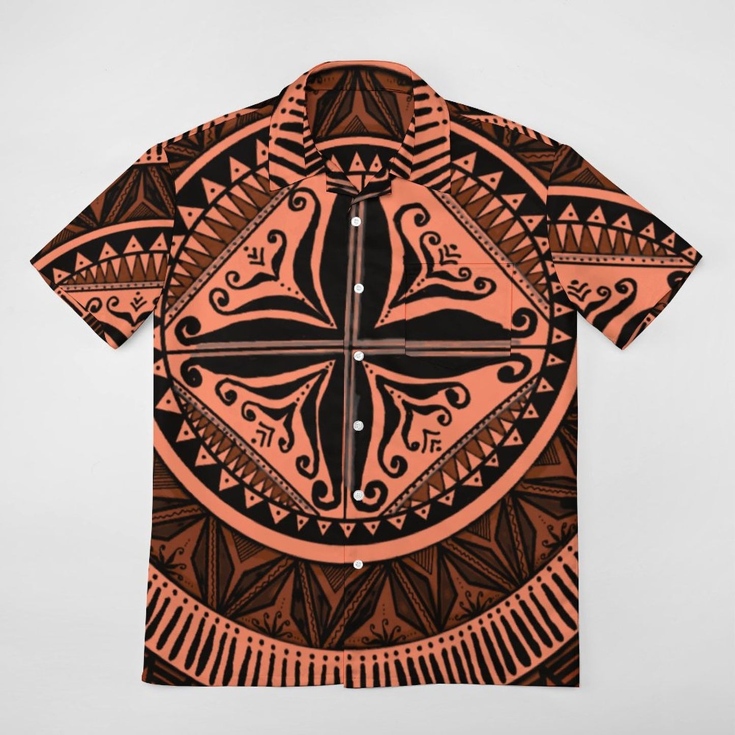 Chemise hévi saumon imprimée gatu