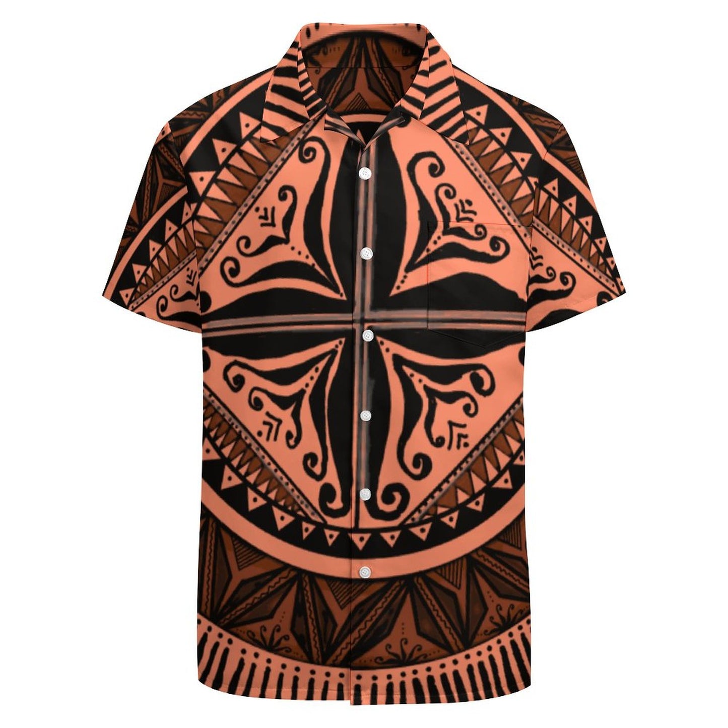 Chemise hévi saumon imprimée gatu