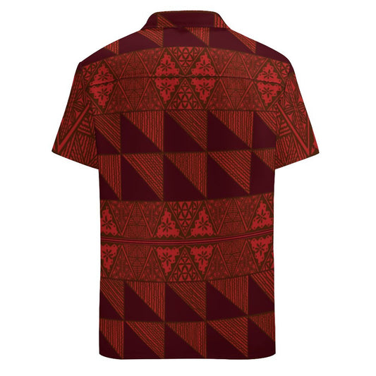 Chemise hévi rouge imprimée gatu