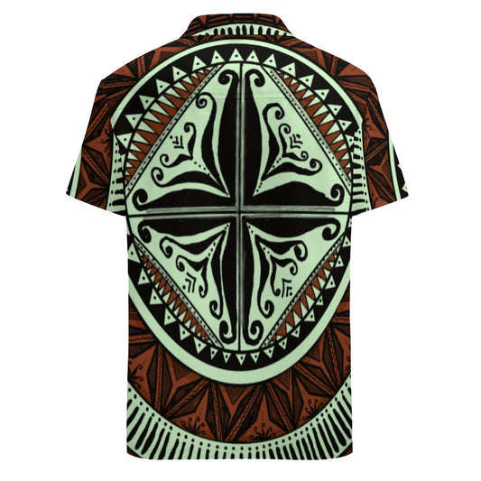 Chemise hévi vert imprimée gatu