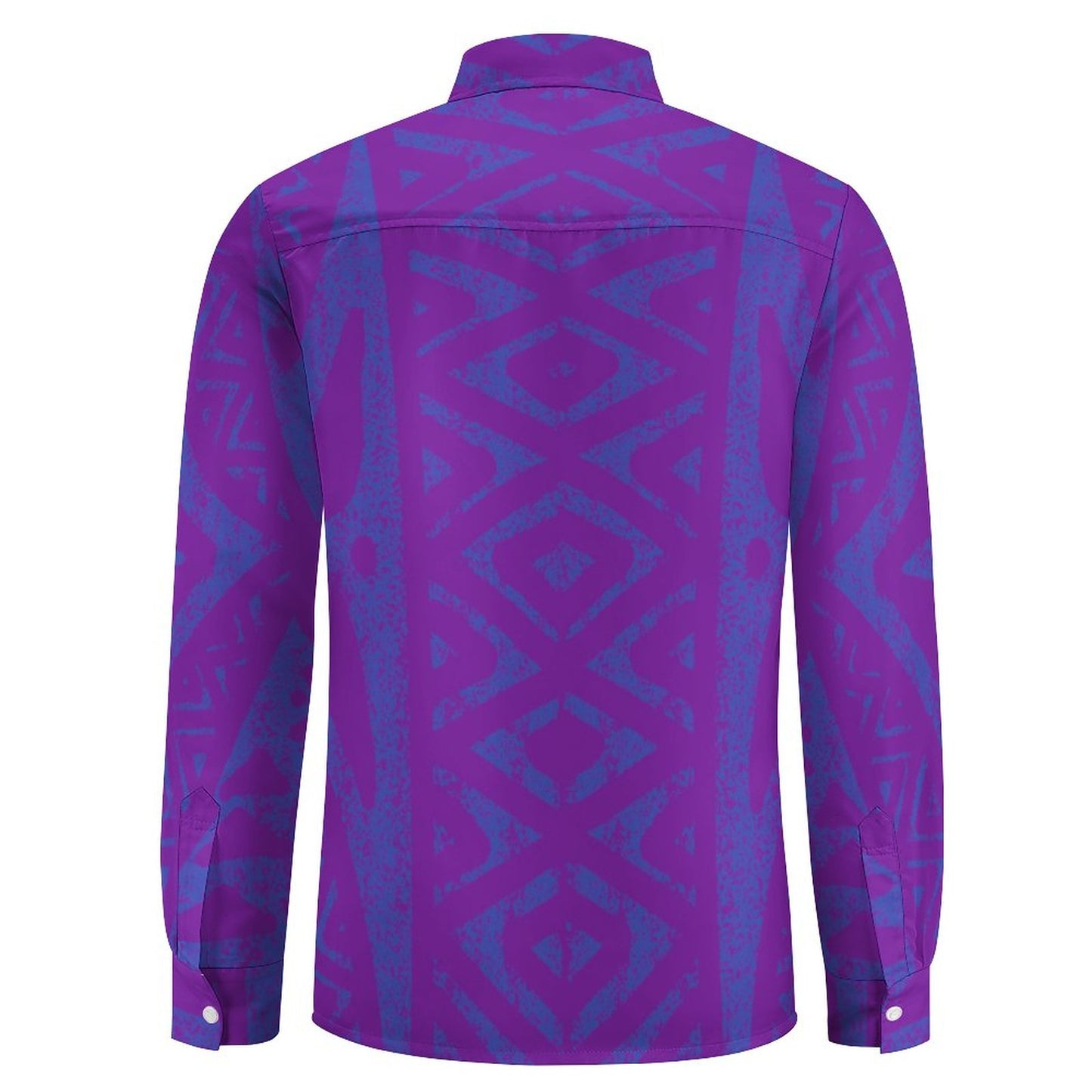 Chemise kalaga violet imprimé gatu