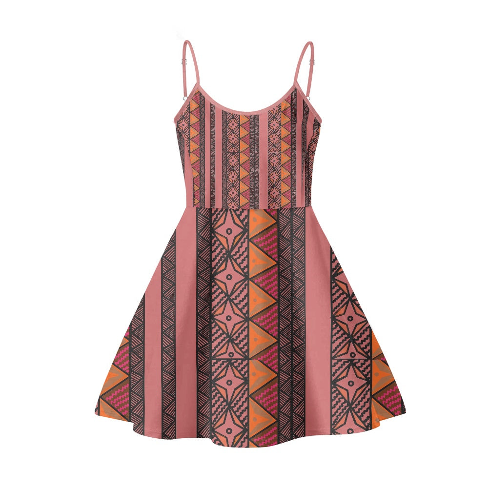 Robe bretelle saumon gatu
