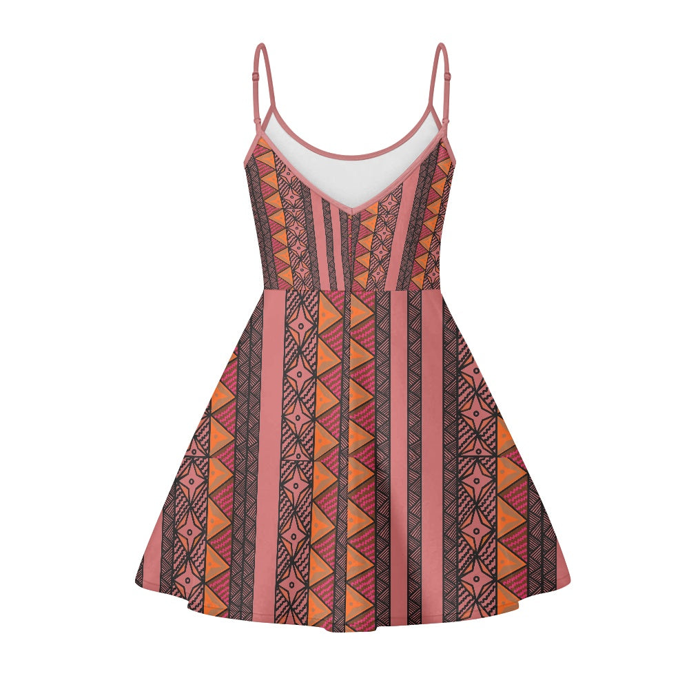 Robe bretelle saumon gatu