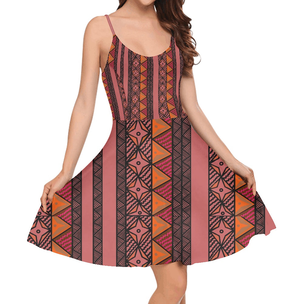 Robe bretelle saumon gatu