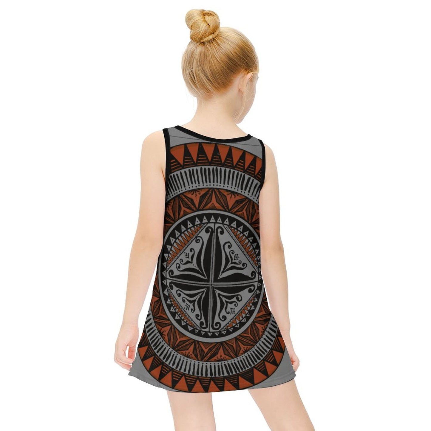 Robe lina gris imprimée gatu