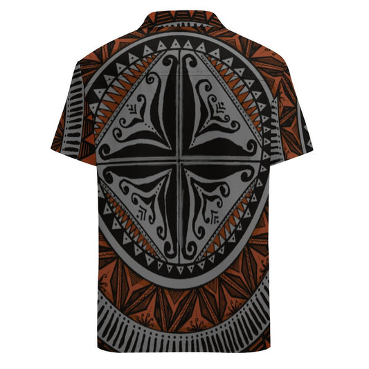 Chemise hévi gris imprimée gatu