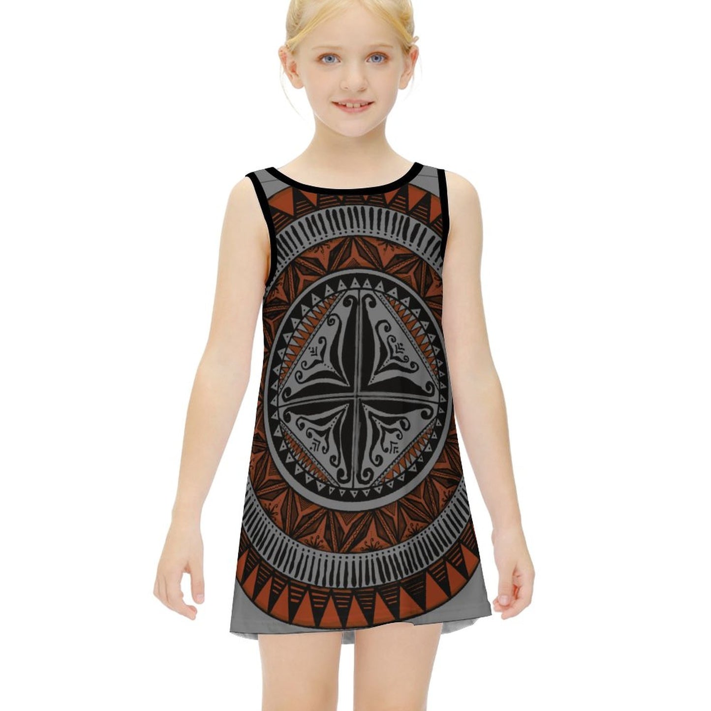 Robe lina gris imprimée gatu