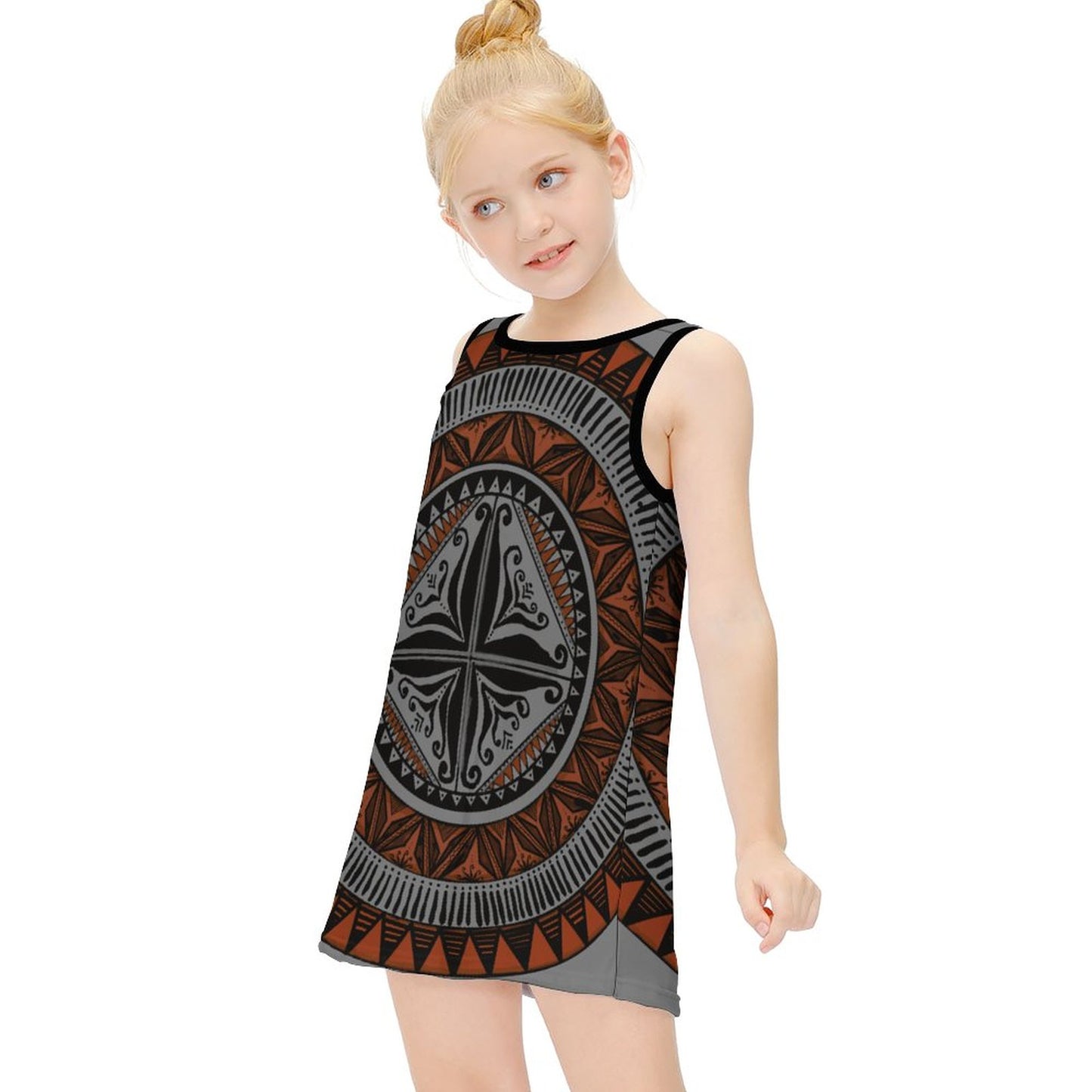 Robe lina gris imprimée gatu