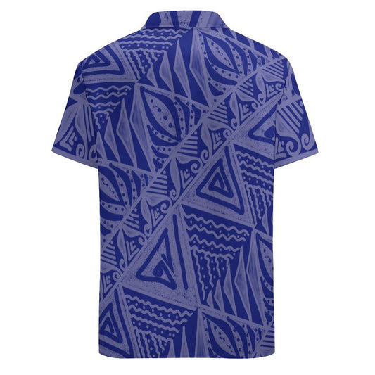 Chemise orion bleu imprimée gatu