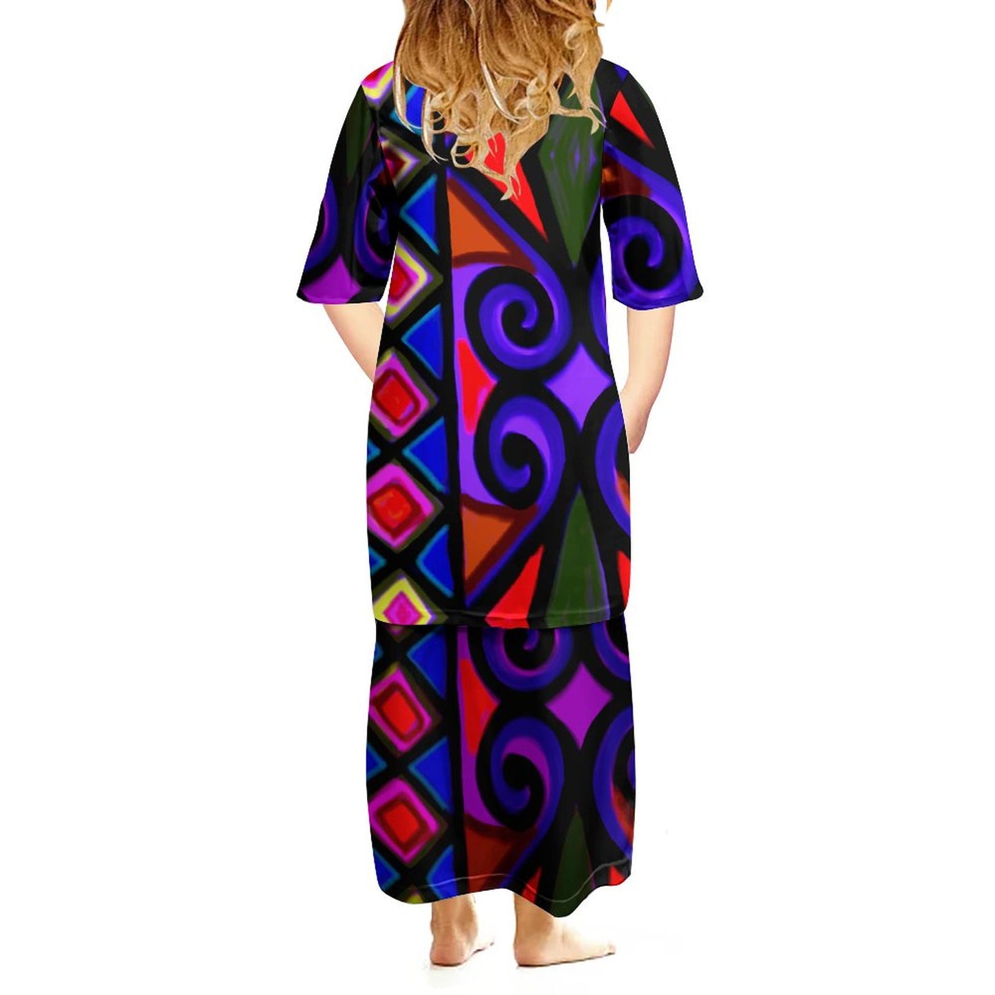 Ensemble eva imprimé multicolores