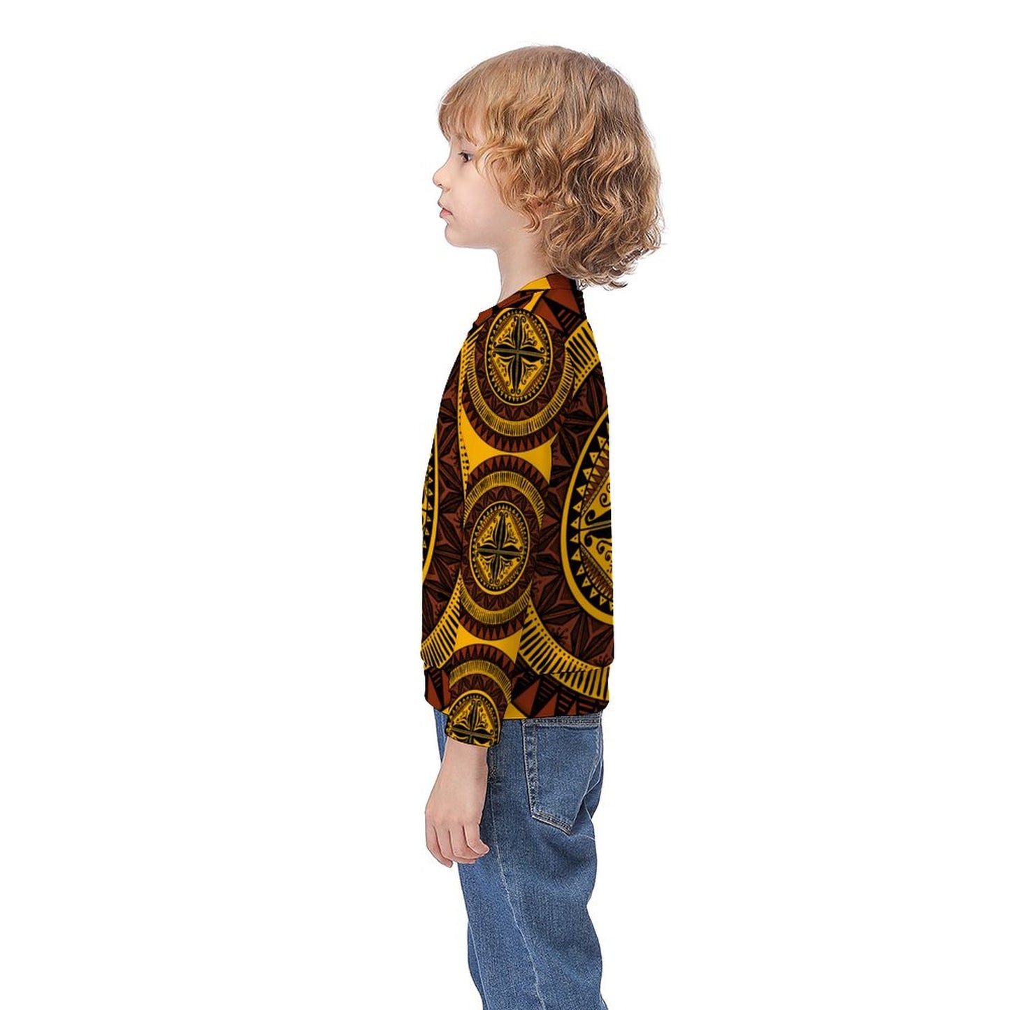 Pull paul jaune imprimée gatu