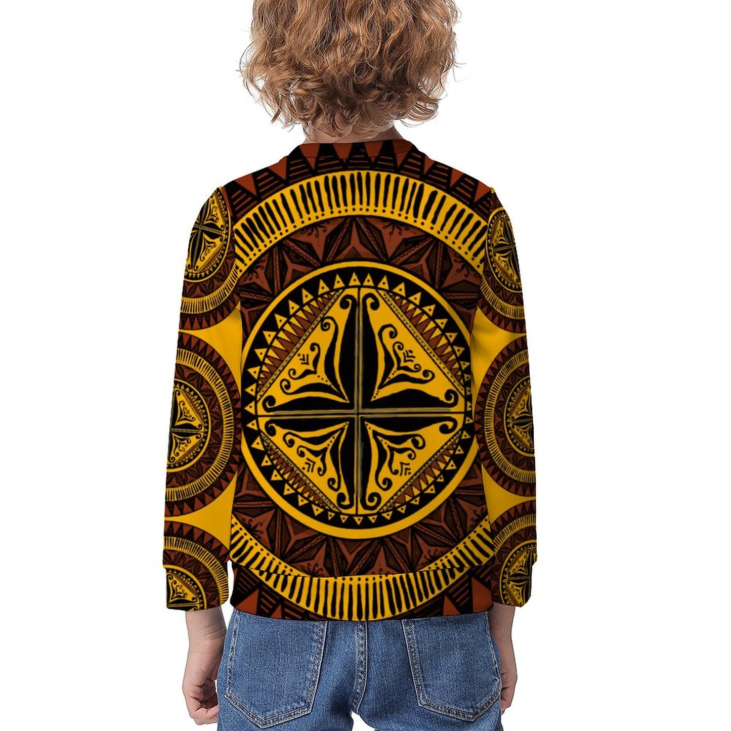 Pull paul jaune imprimée gatu