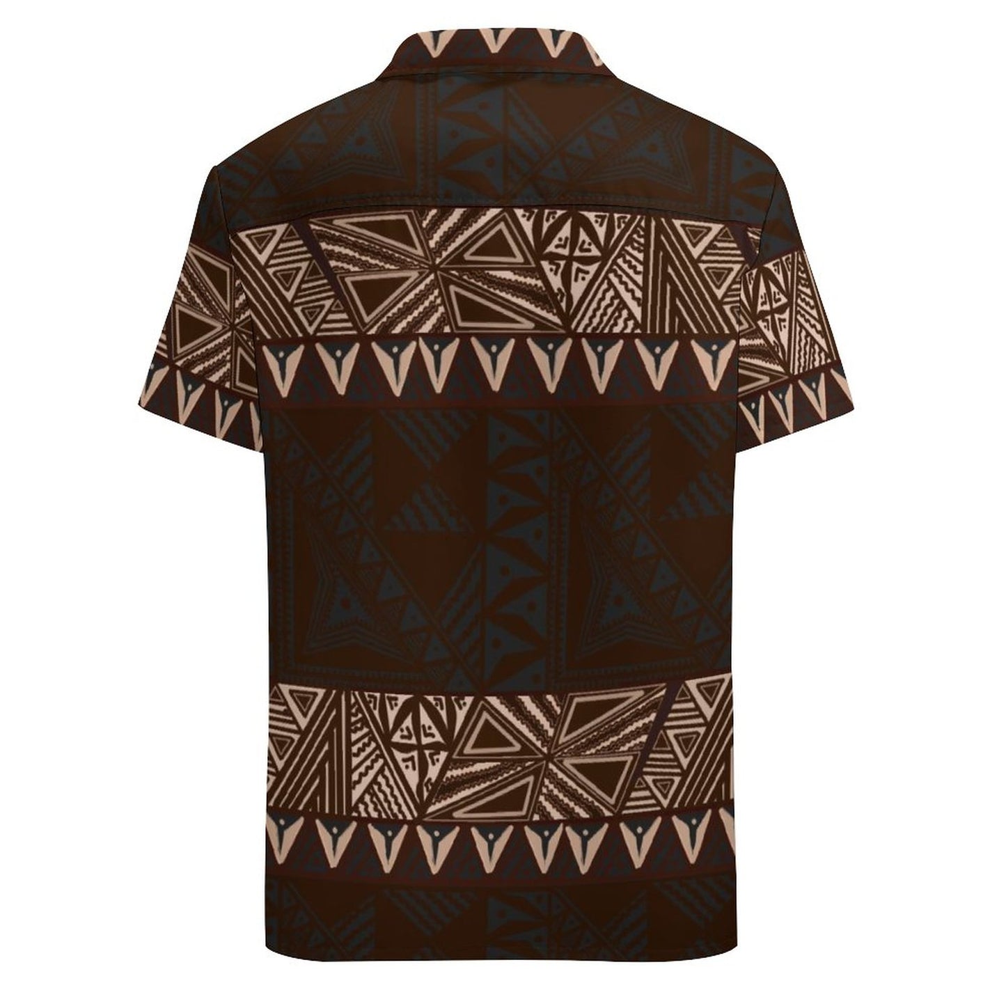 Chemise hévi marron imprimée gatu