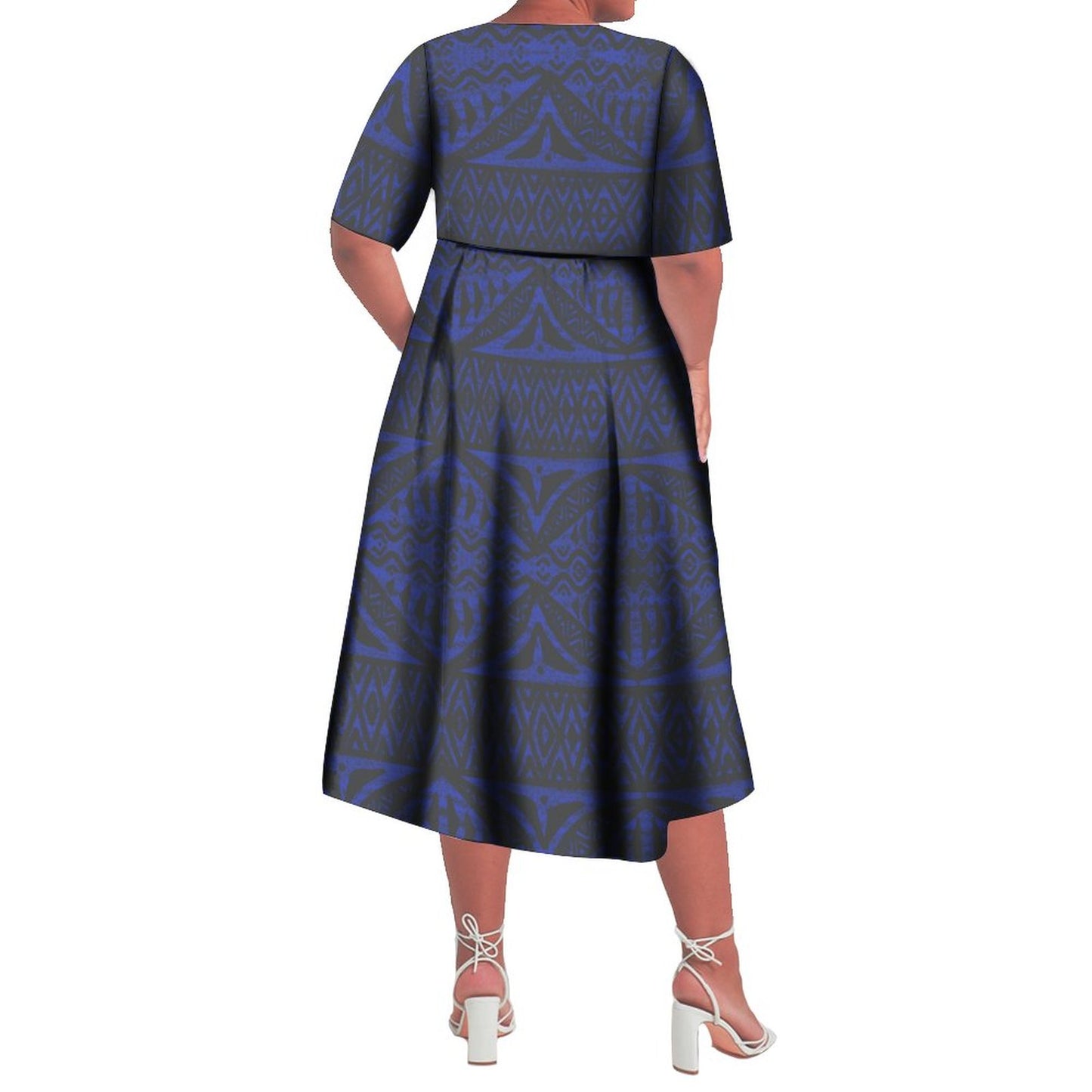 Robe Ismé bleu imprimée
