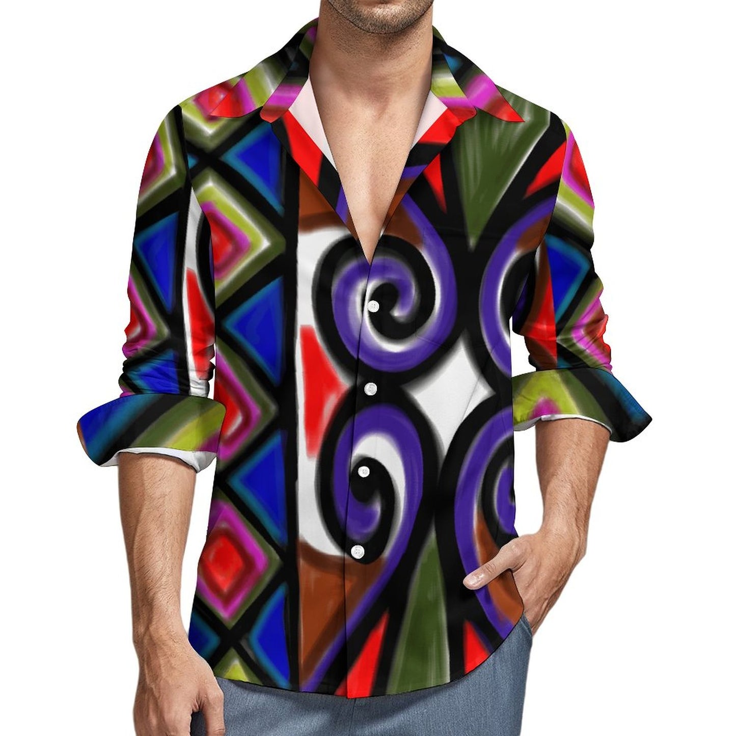 Chemise eva imprimé blanc