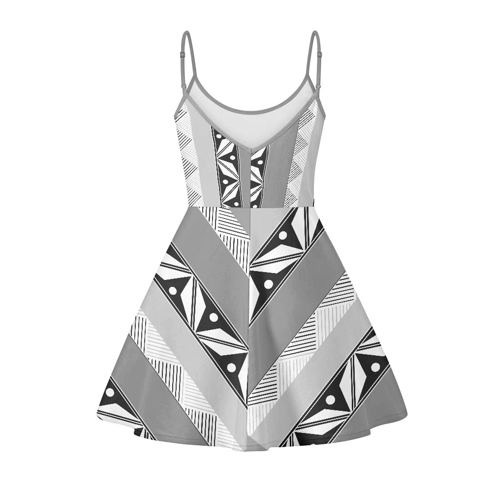 Robe bretelle gris tapa