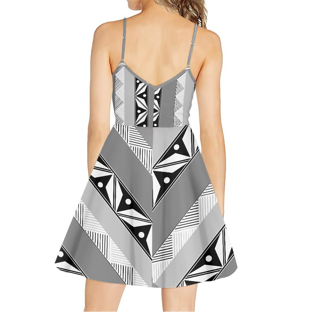 Robe bretelle gris tapa