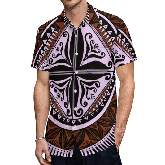 Chemise hévi rose imprimée gatu