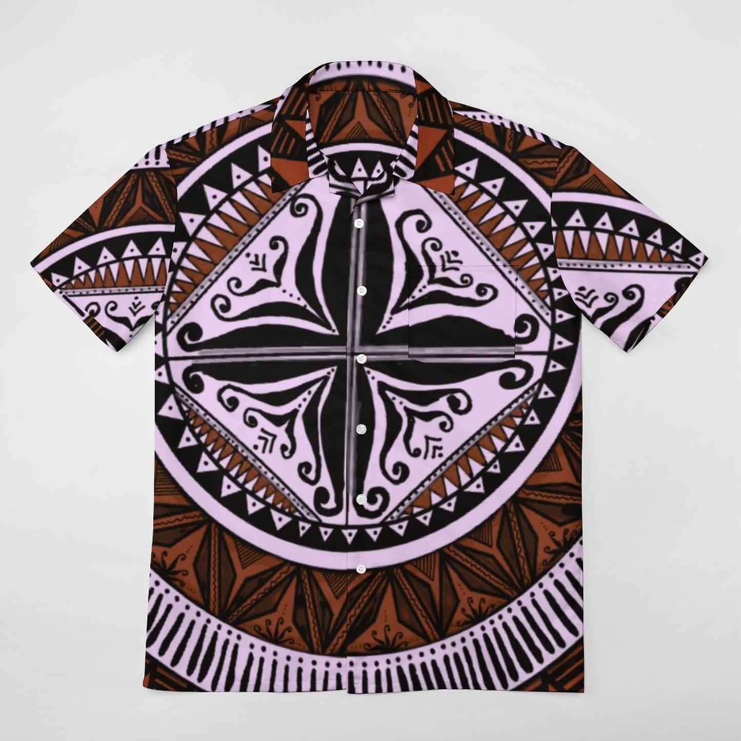Chemise hévi rose imprimée gatu