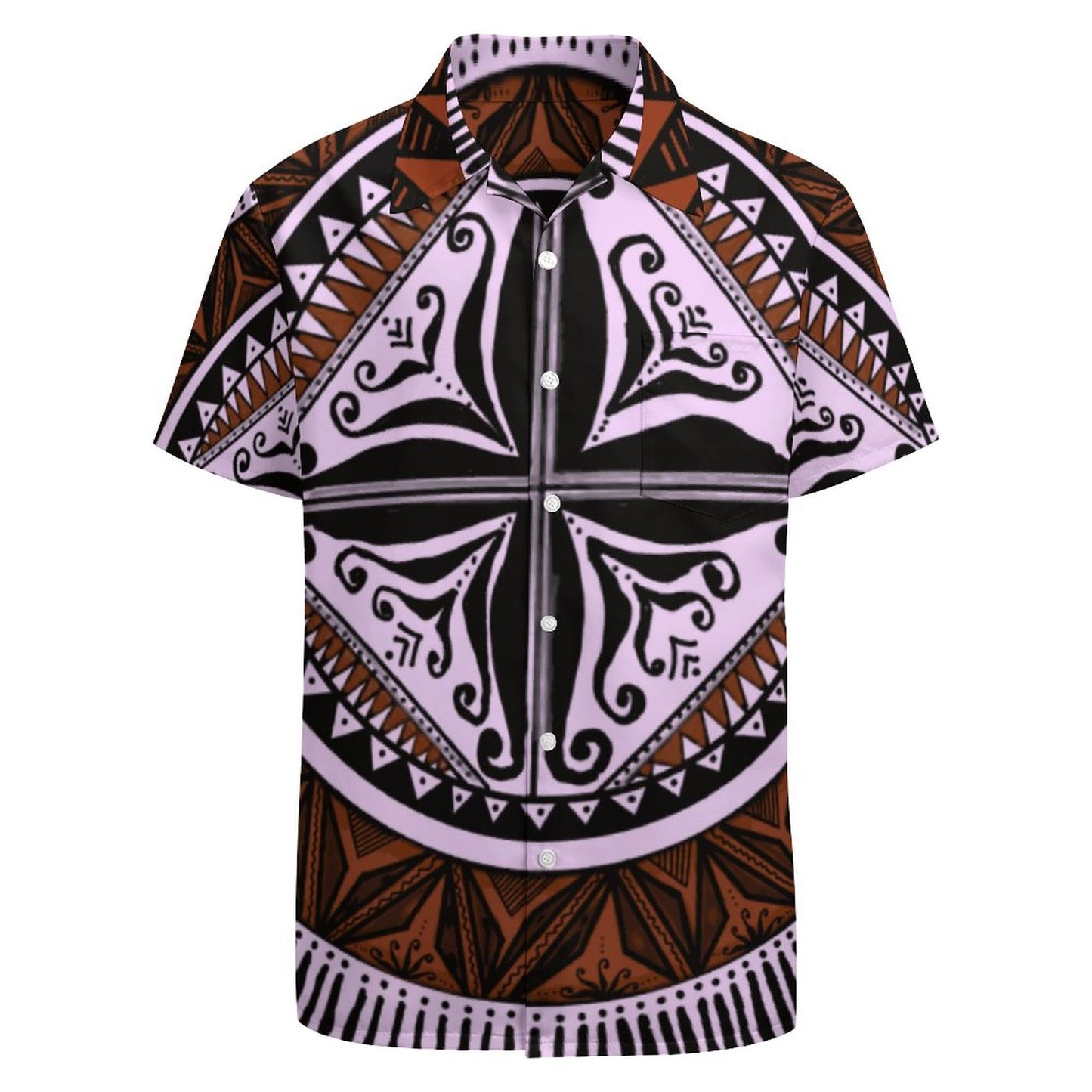 Chemise hévi rose imprimée gatu
