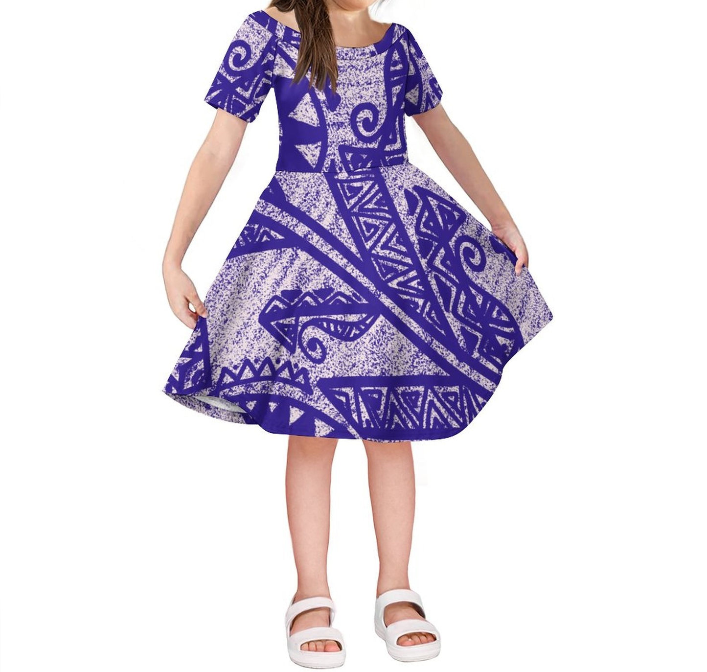 Robe laa imprimée violet