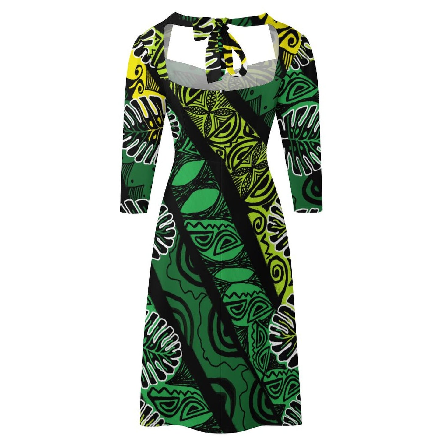 Robe évasée à nœud