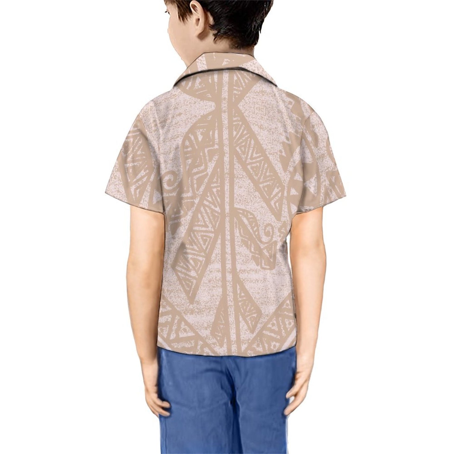 Chemise tita imprimée beige