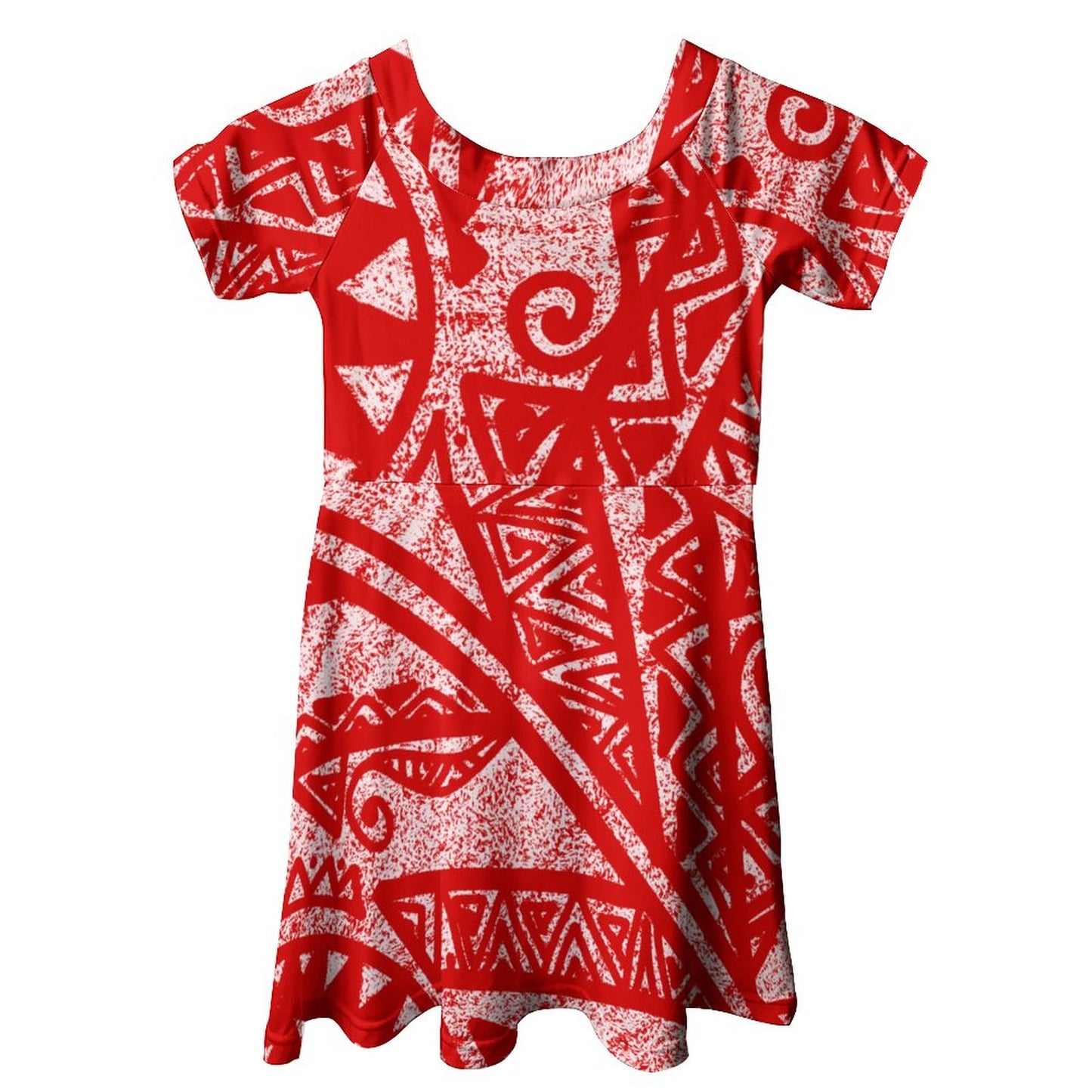 Robe laa imprimée rouge