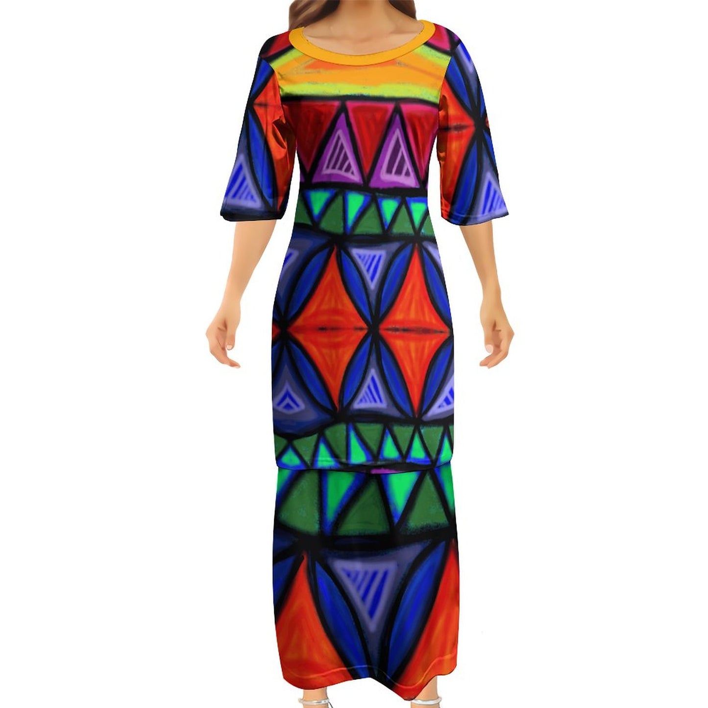 Ensemble eva imprimé multicolore