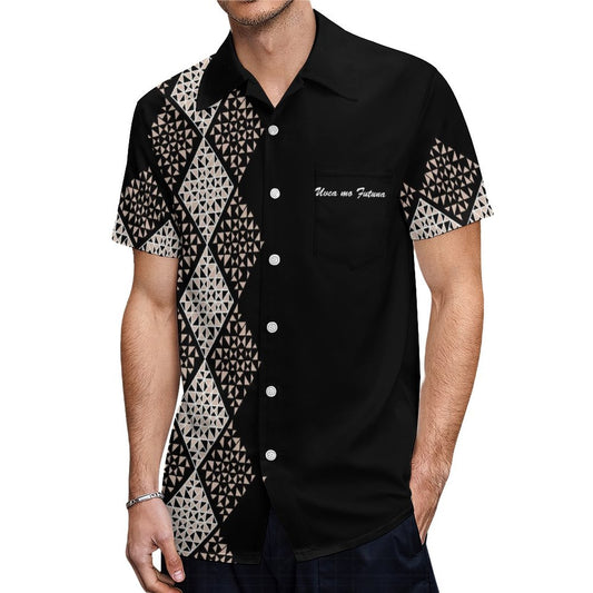 Chemise hévi noir imprimée