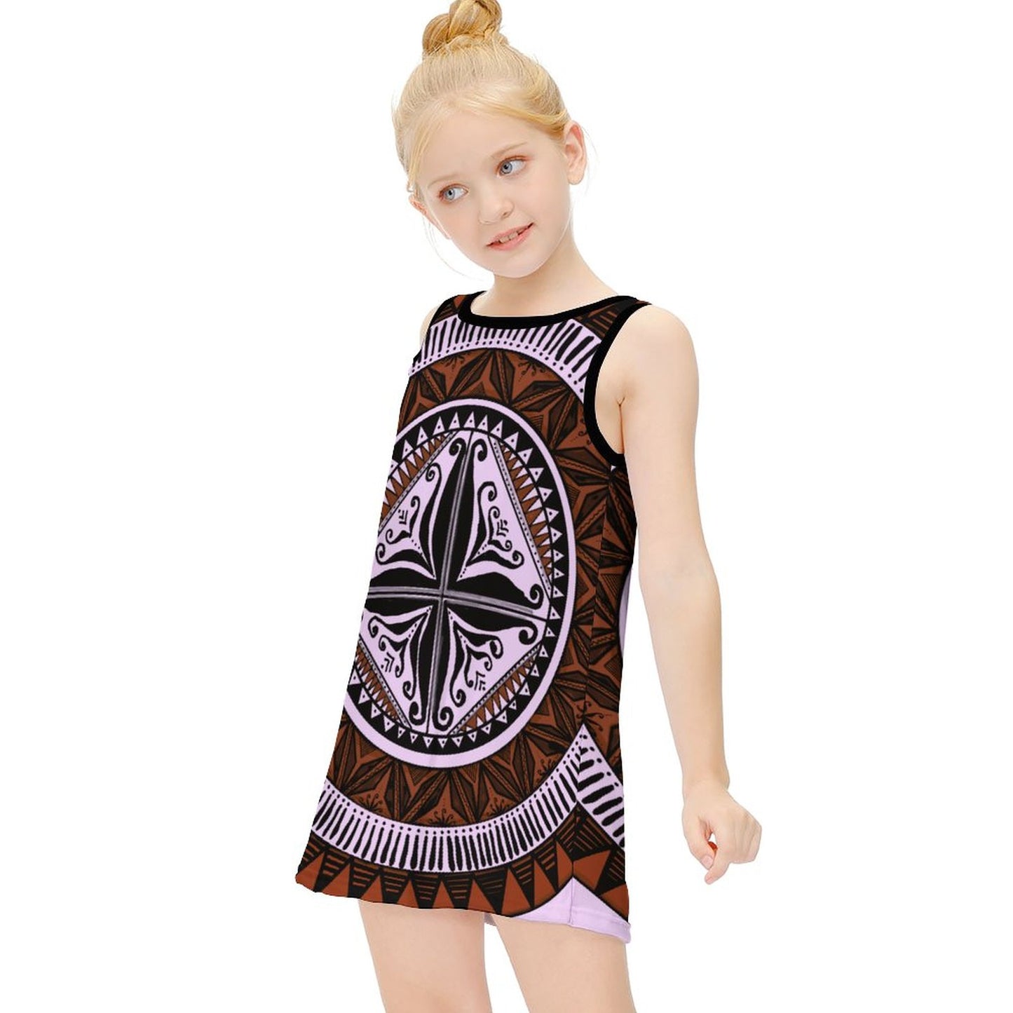 Robe lina violet imprimée gatu