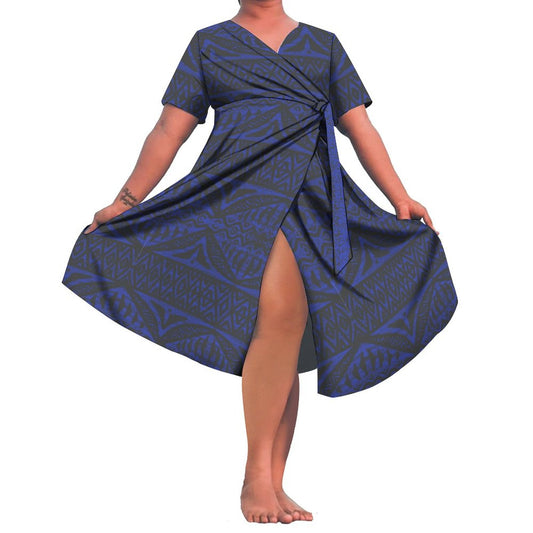 Robe Ismé bleu imprimée
