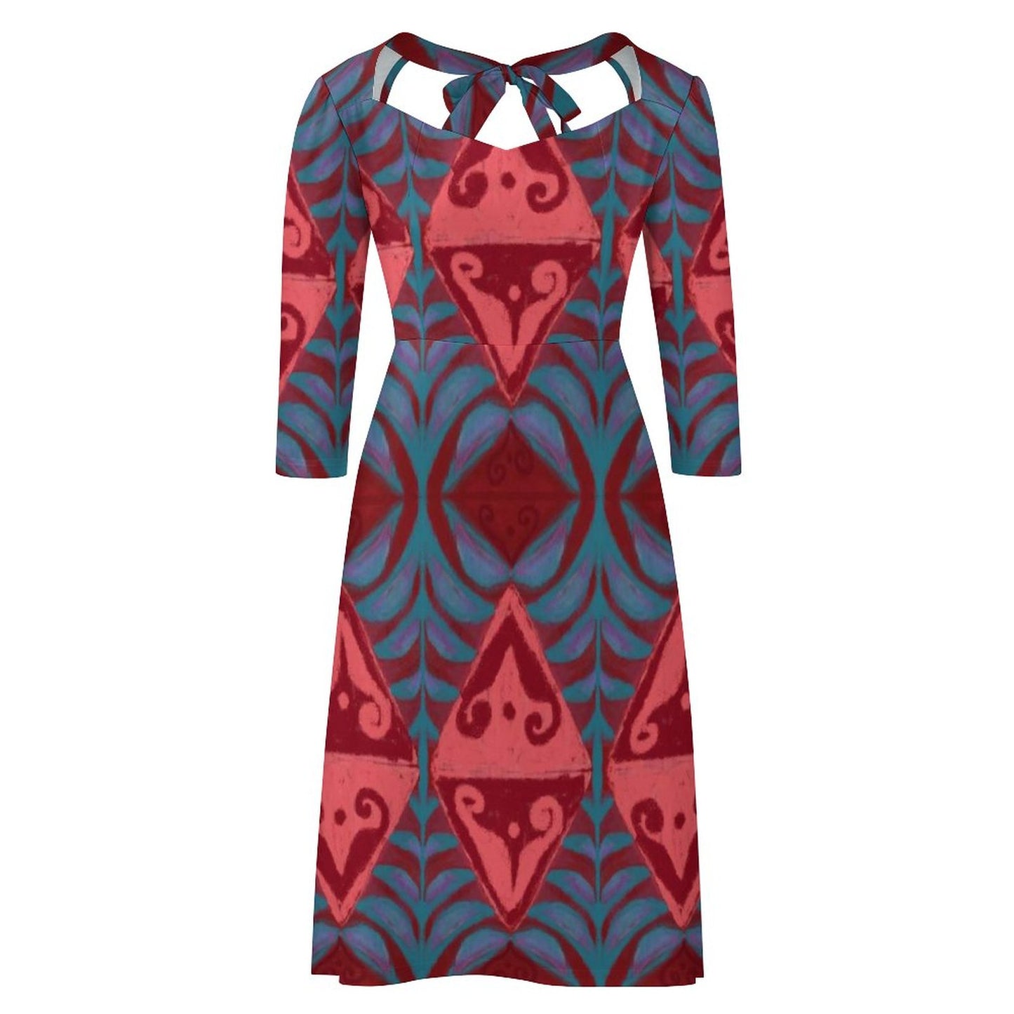 Robe à noeud rouge