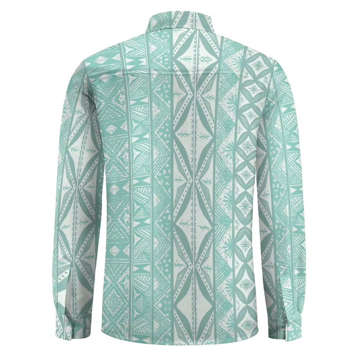 Chemise mata blanc imprimée gatu