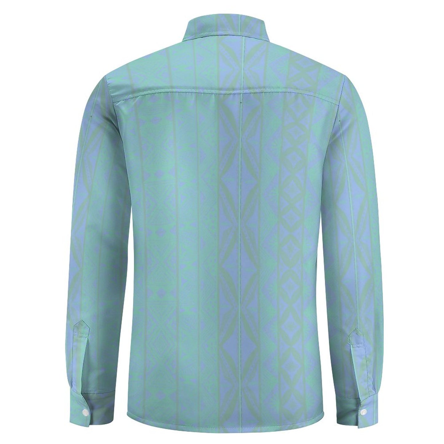 Chemise mata bleu claire imprimée gatu