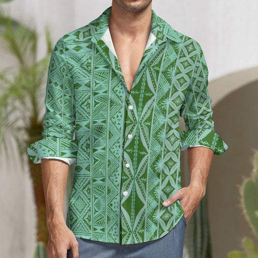 Chemise mata jade imprimée gatu