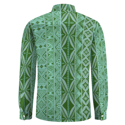 Chemise mata jade imprimée gatu