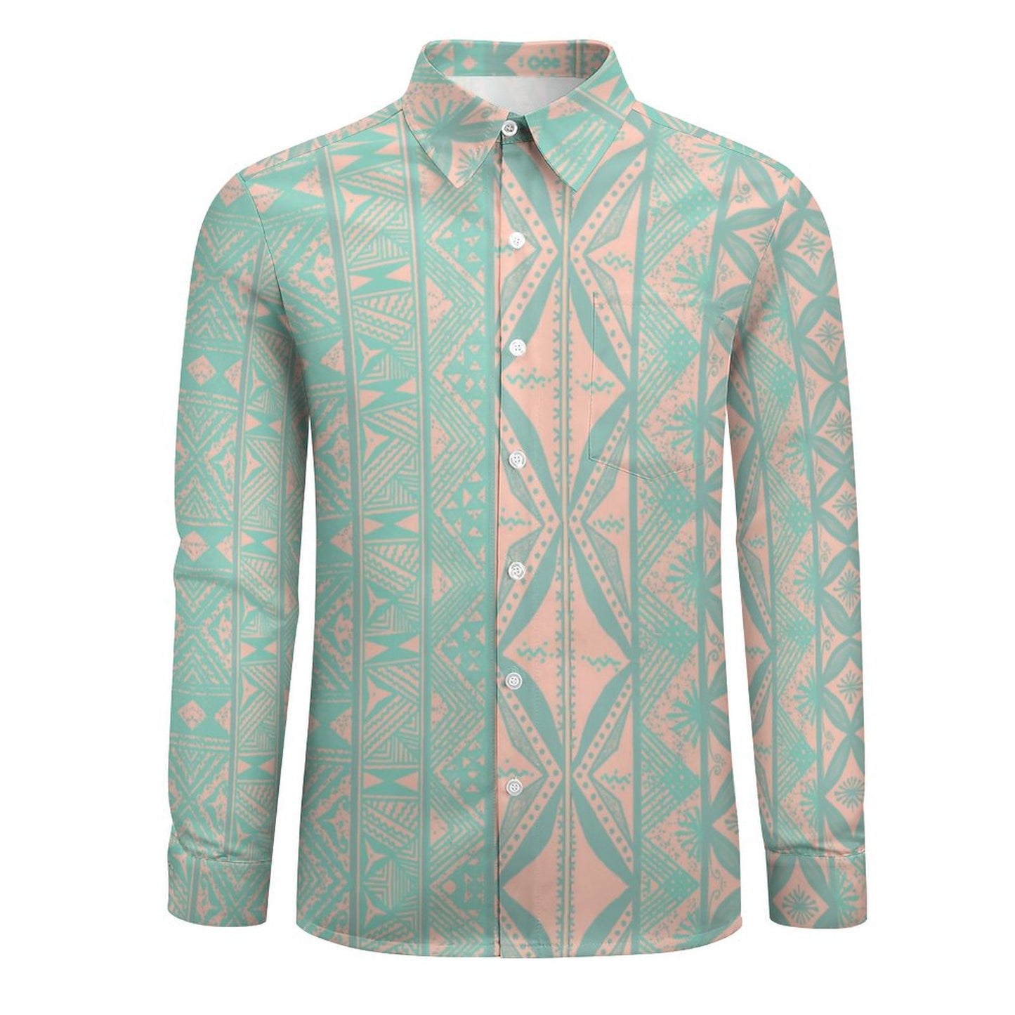 Chemise mata mauve imprimée gatu