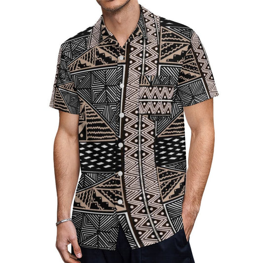 Chemise hévi blanc imprimée gatu