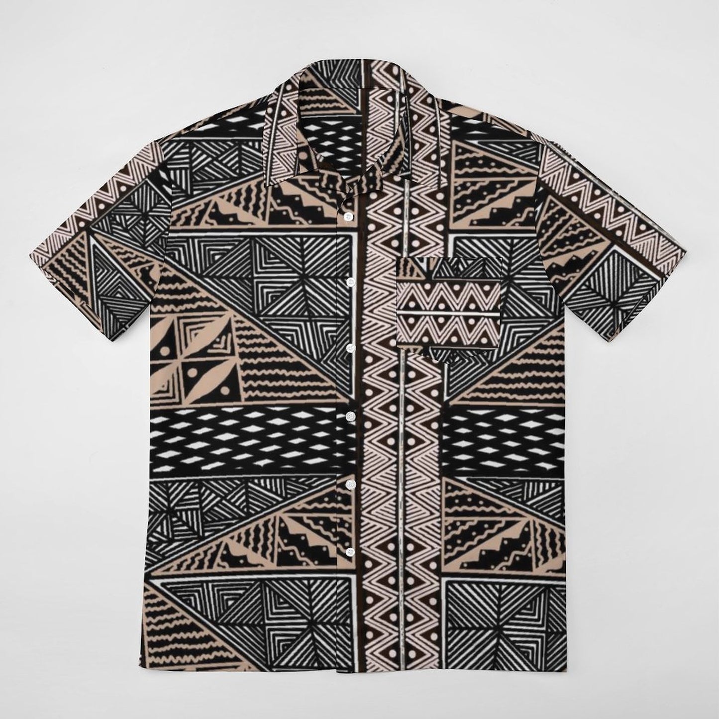 Chemise hévi blanc imprimée gatu
