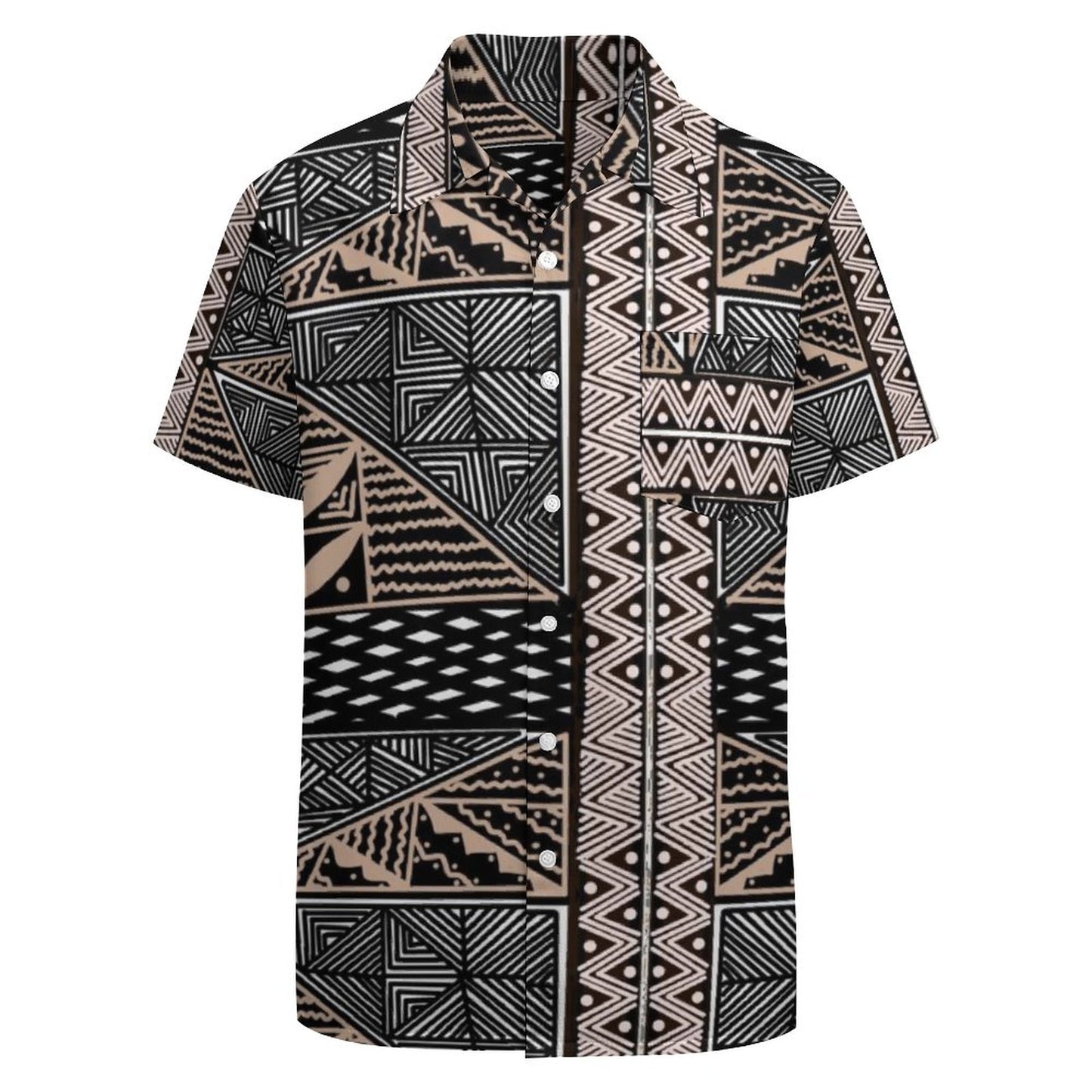 Chemise hévi blanc imprimée gatu