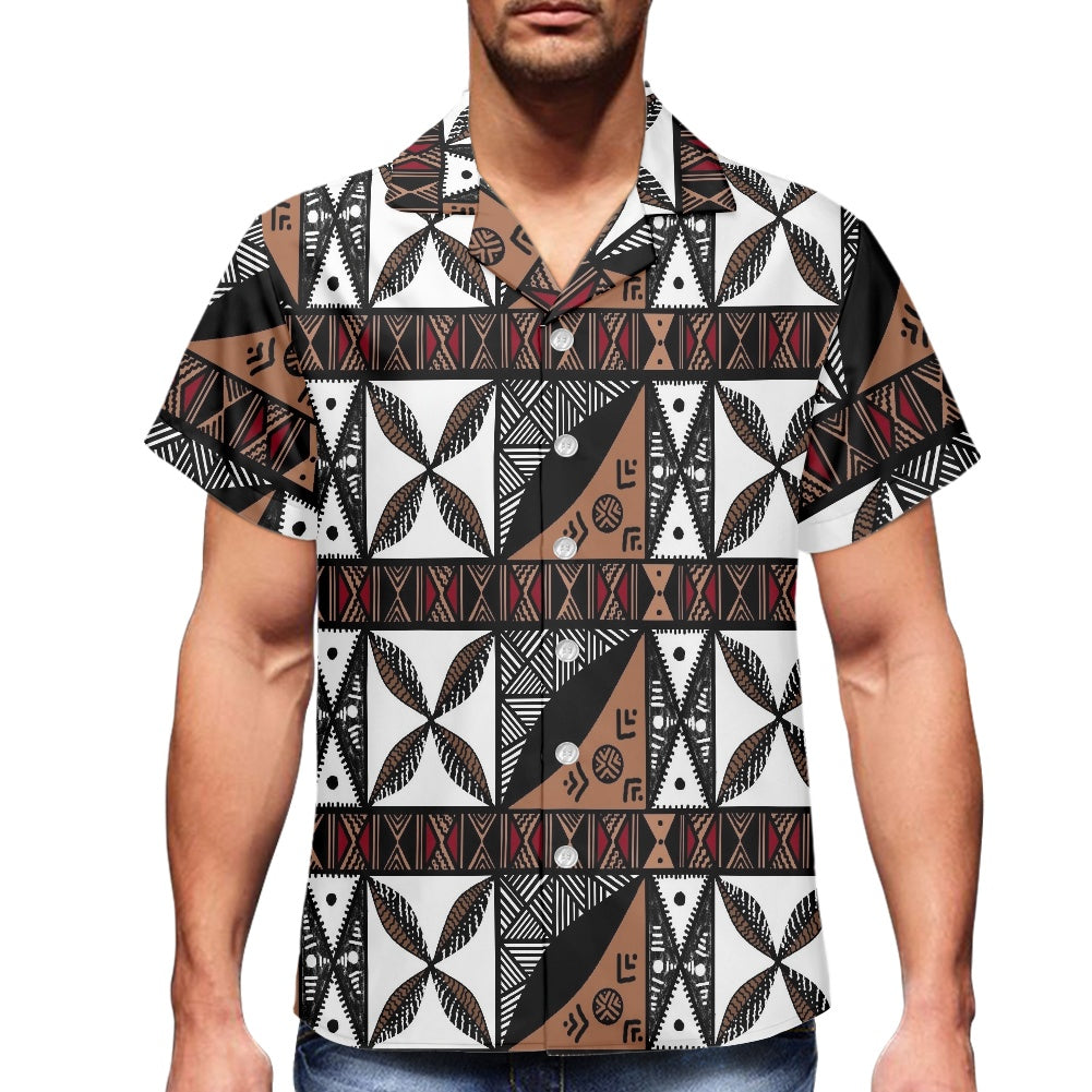 Chemise hévi blanc imprimée gatu