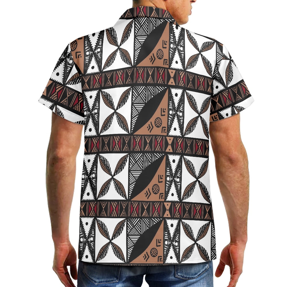 Chemise hévi blanc imprimée gatu