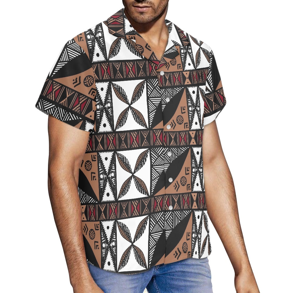 Chemise hévi blanc imprimée gatu