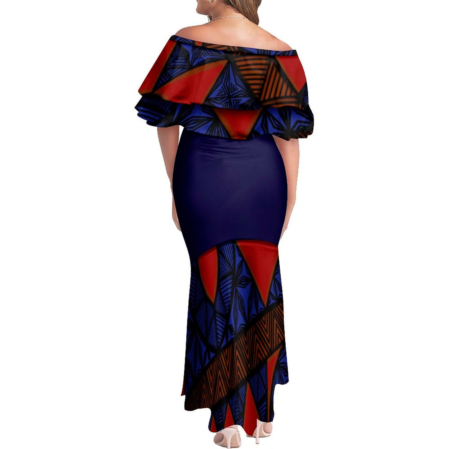 Robe longue matatoa  bleu foncé