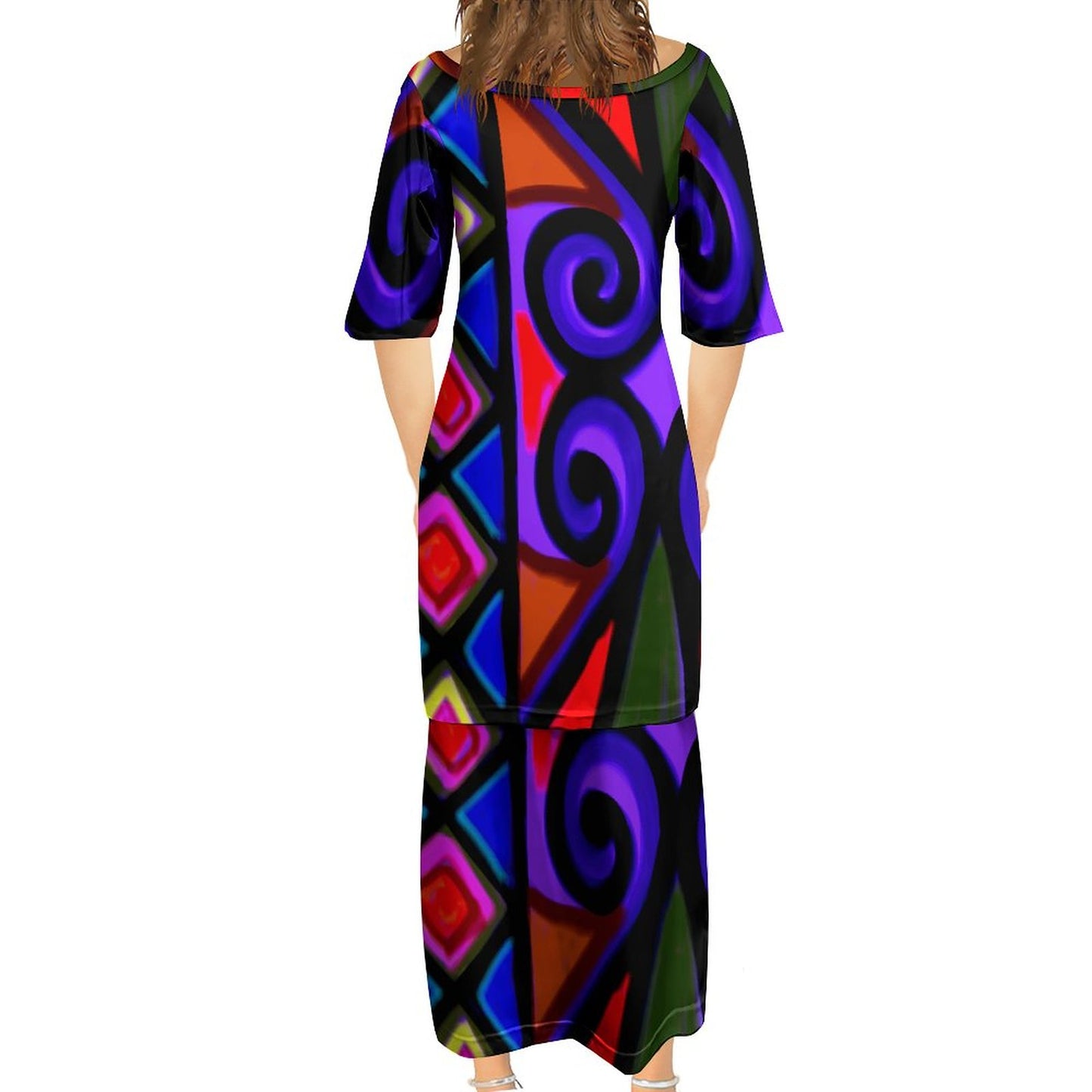 Ensemble eva imprimé violet
