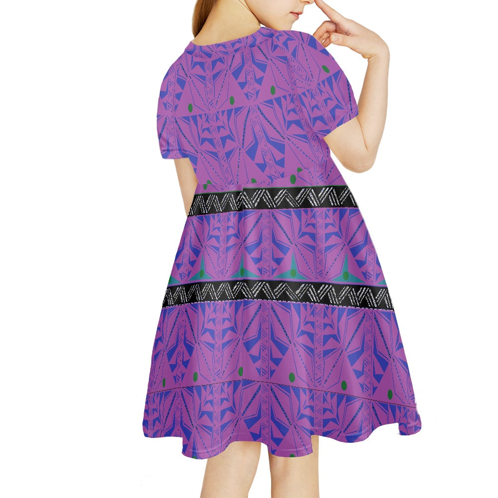 Robe pour petite fille manches courtes gatu