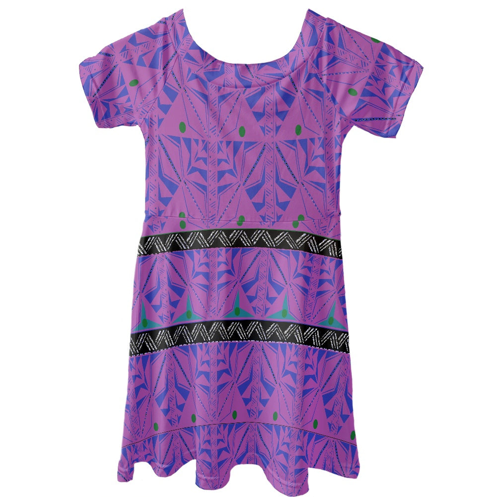 Robe pour petite fille manches courtes gatu